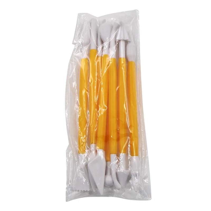 8 шт./компл. безобидные пластиковые глиняные инструменты квадратный мягкий