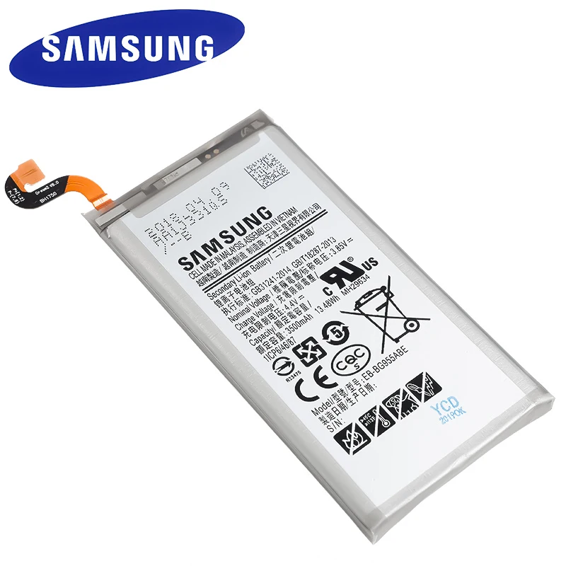 Батарея EB-BG955ABE 3500 мАч для Samsung Galaxy S8 плюс G955 G955F G955A G955T G955S G955P натуральная мобильного телефона Батарея