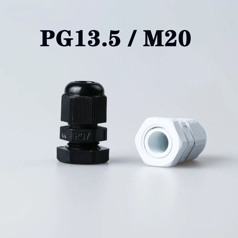 

Plastic Cable Gland 100pcs IP68 PG13.5 M20 Waterproof wire connection Nylon Cable Glands with Waterproof Gasket cable sleeve