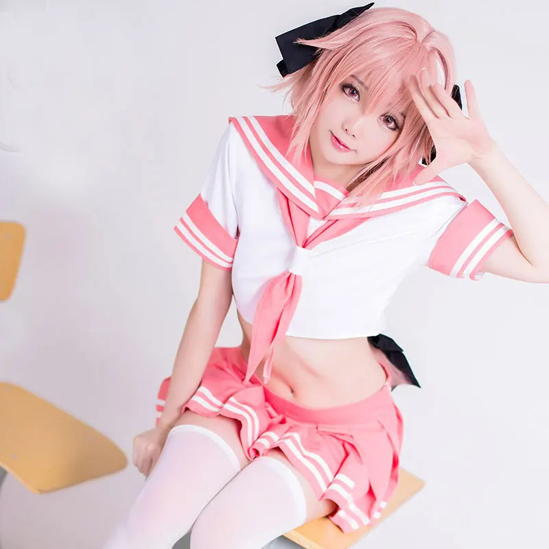 Аниме fate/Apocrypha Astolfo Косплей костюмы японские студентки школьная форма для девочек