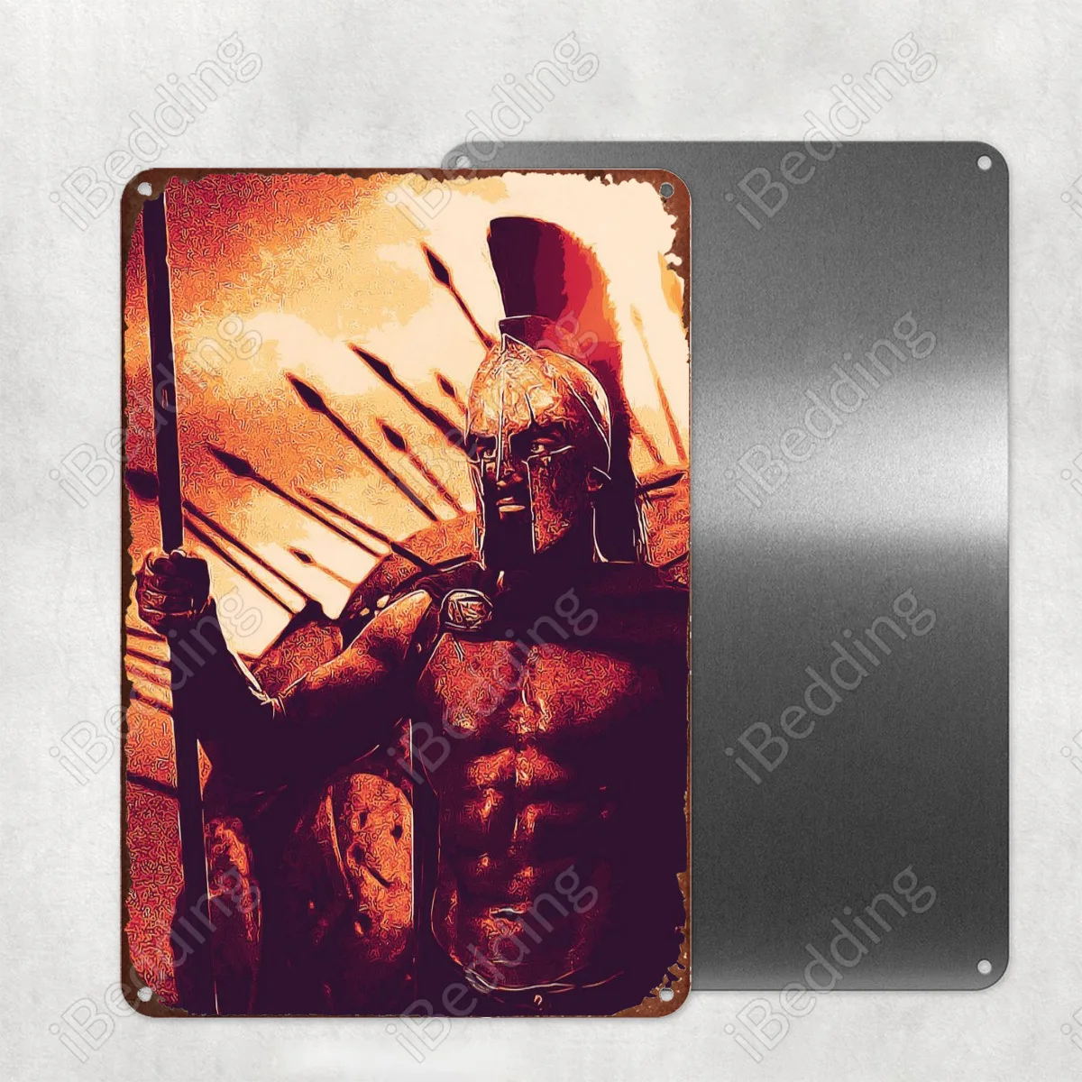 

300 спартанское искусство 20x3 0 см винтажные металлические знаки под заказ номерные знаки Ретро табличка железная Живопись Домашний Декор