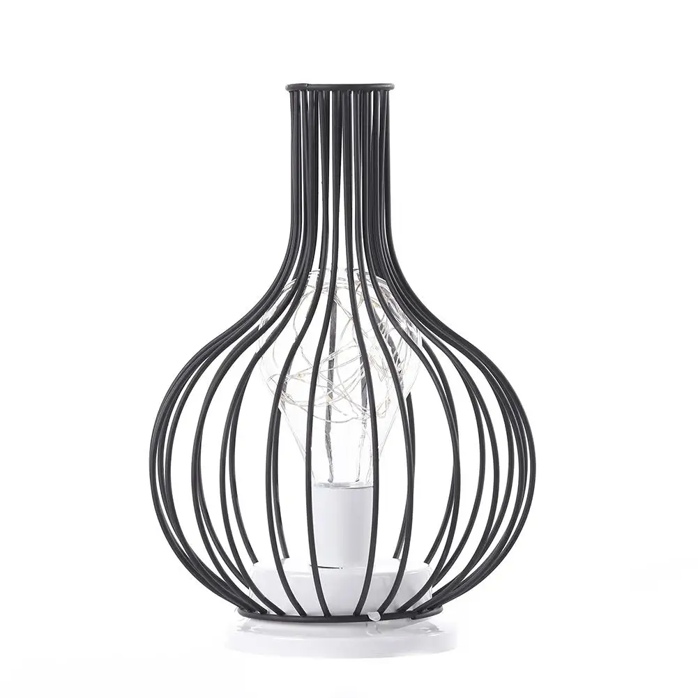 3D iron wine bottle night light creative table lamp classic and elegant for family bedroom living room decoration | Лампы и освещение