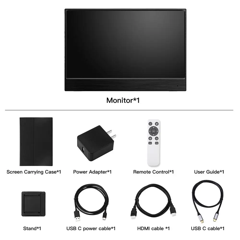 Тонкий портативный ЖК монитор Eyoyo EM12R QHD 1440P 12 5 &quotUSB Type C HDMI для ноутбука телефона xbox