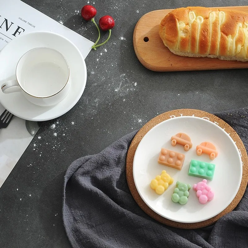 15 даже Мишка встряхивание троянский автомобиль силиконовая для шоколада выпечки