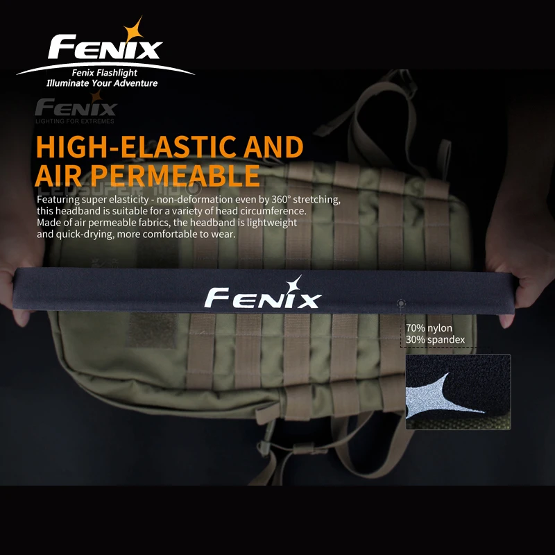 Воздухопроницаемая нейлоновая ткань Fenix AFH-10 высокоэластичная быстросохнущая спортивная повязка на голову