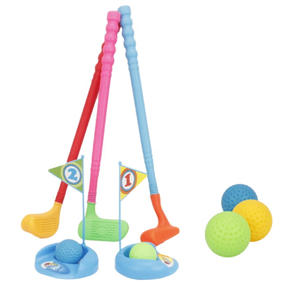 

ABS Exercise Ball Early Educational Outdoor Sports Fitness Gift Golf Clubs Set Parent Child Activities Mini Game Kids Toy