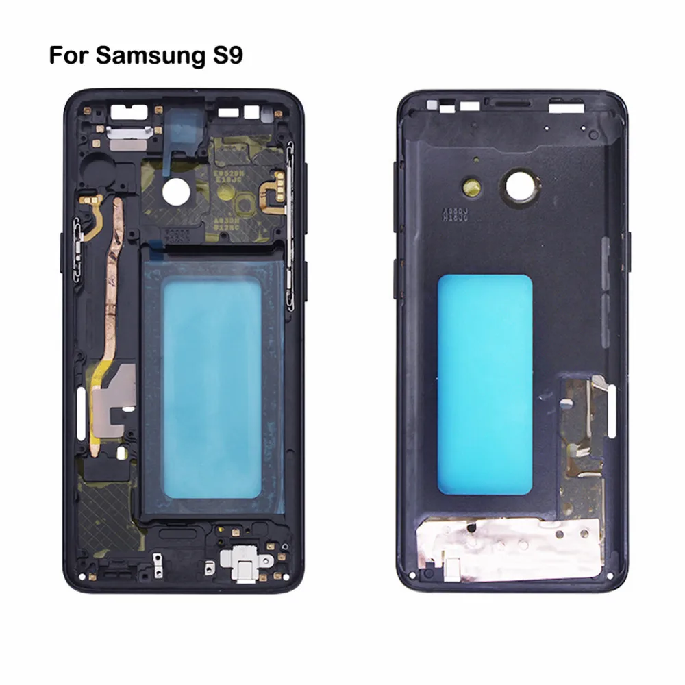 

For Samsung Galaxy S9 S9+ S9 Plus Middle Frame Housing Bezel Front Chassis Frame With Switch button