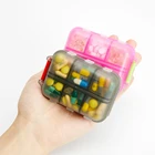 Дозатор для таблеток, коробка для таблеток, органайзер для таблеток, чехол для таблеток, контейнер для делителя лекарств, складная коробка для лекарств, портативная коробка для путешествий