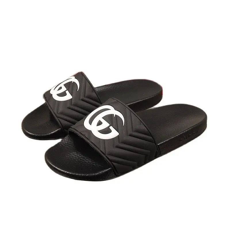 

Slipper WATERFRONT MULE Men Women Slides Sandals Designer Shoes Black Brown White Summer Flat Damier Graphite Rubber Flip