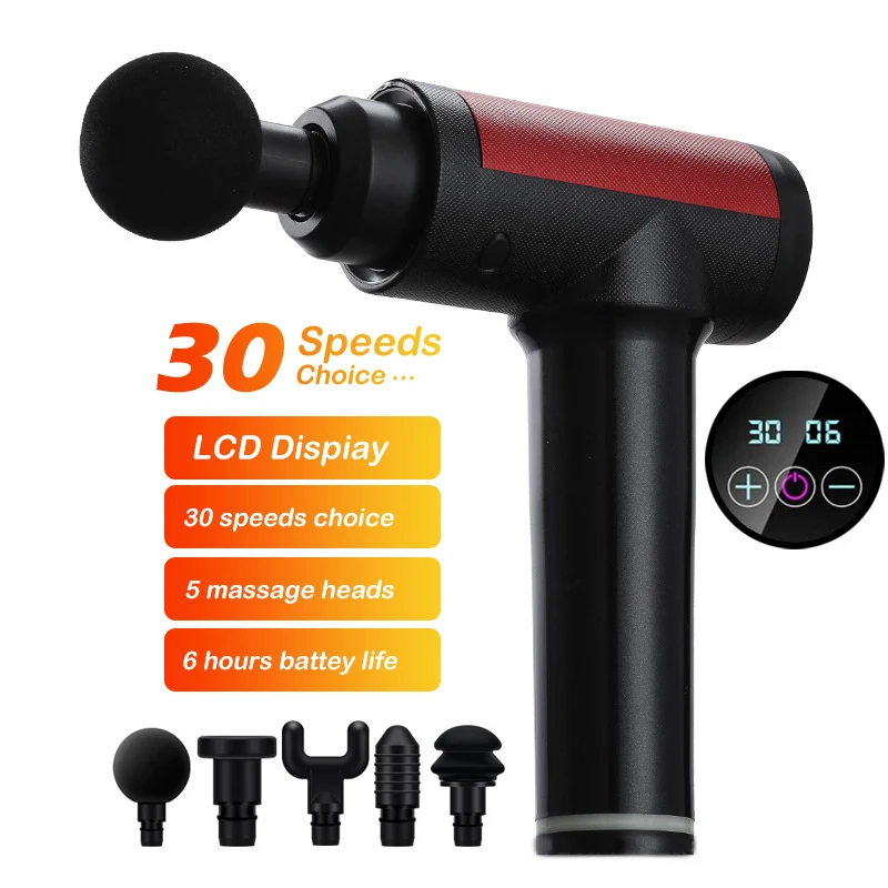 Мини массажный пистолет мышечная вибрация массажер для тела шеи спины массажеры