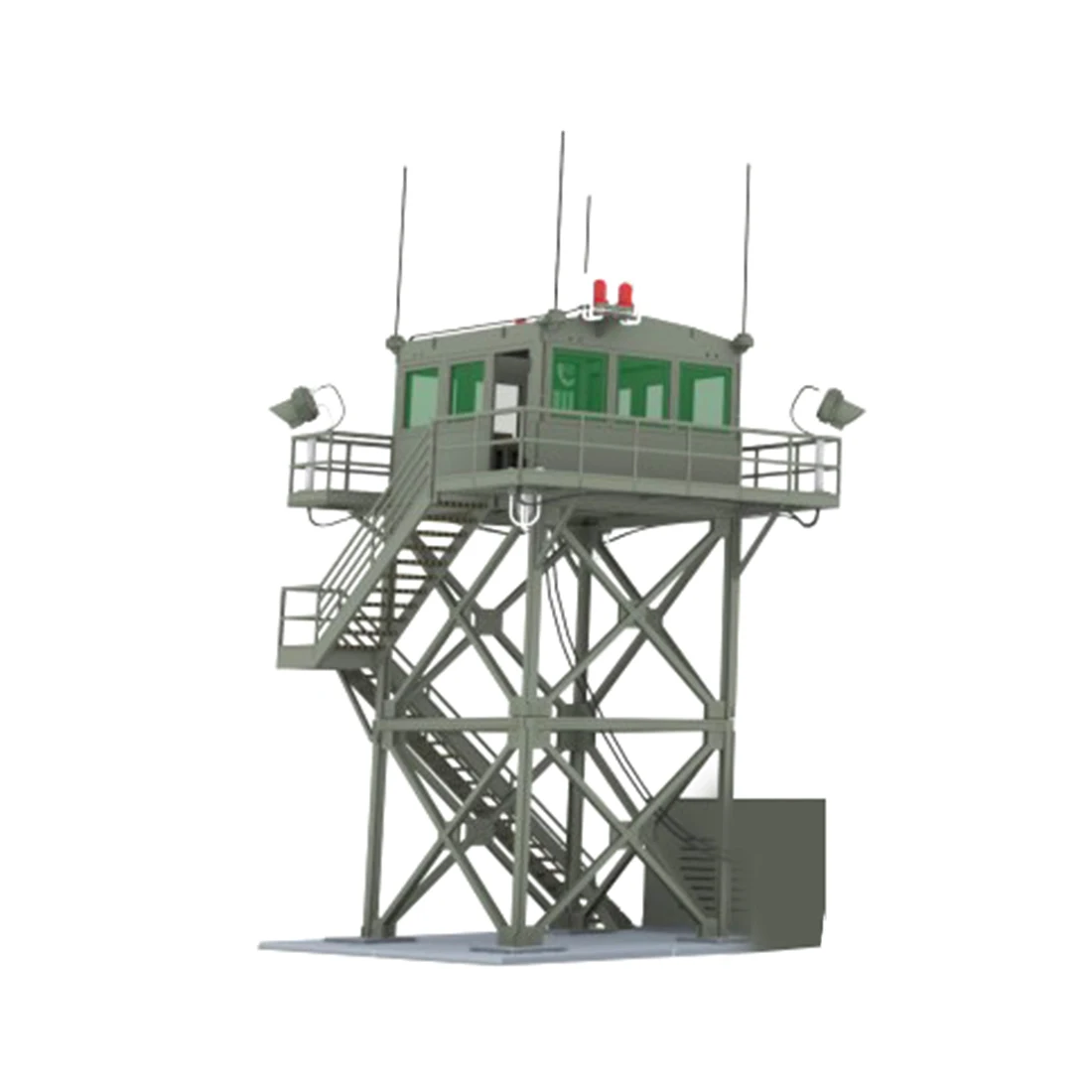 

1:72 2 or 5-storey Watchtower Model Sand Table Military Model Lookout Tower Bulk Decor Model Building Kits 2019 New