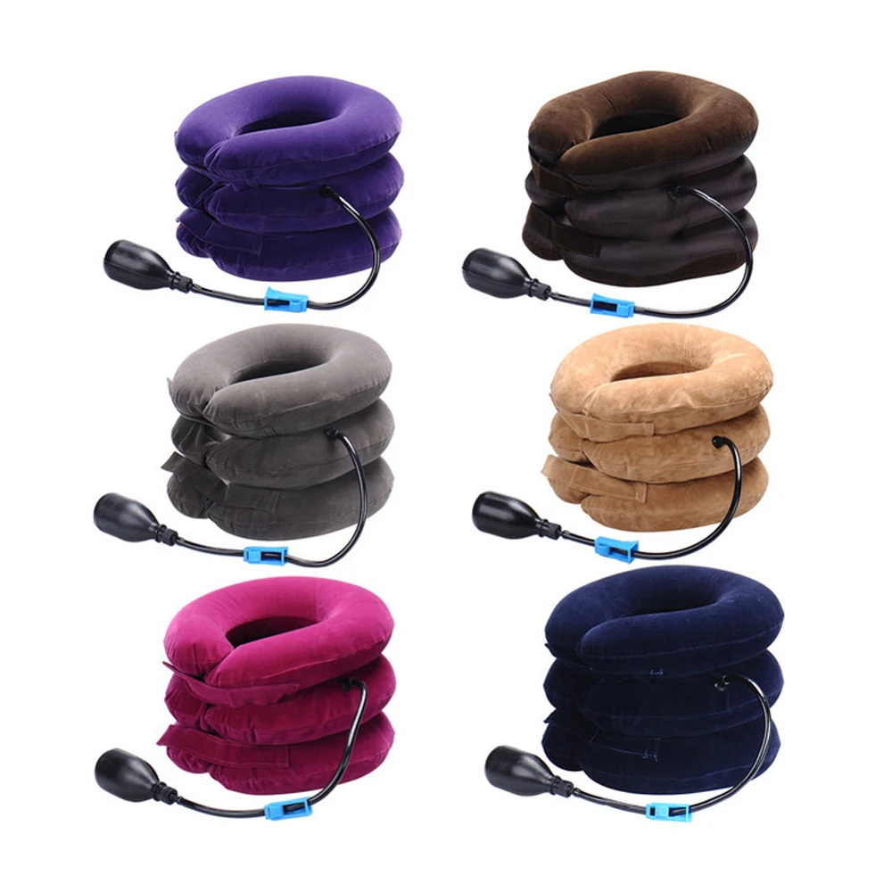 Надувная массажная подушка для поддержки шеи U образной формы устранения боли и