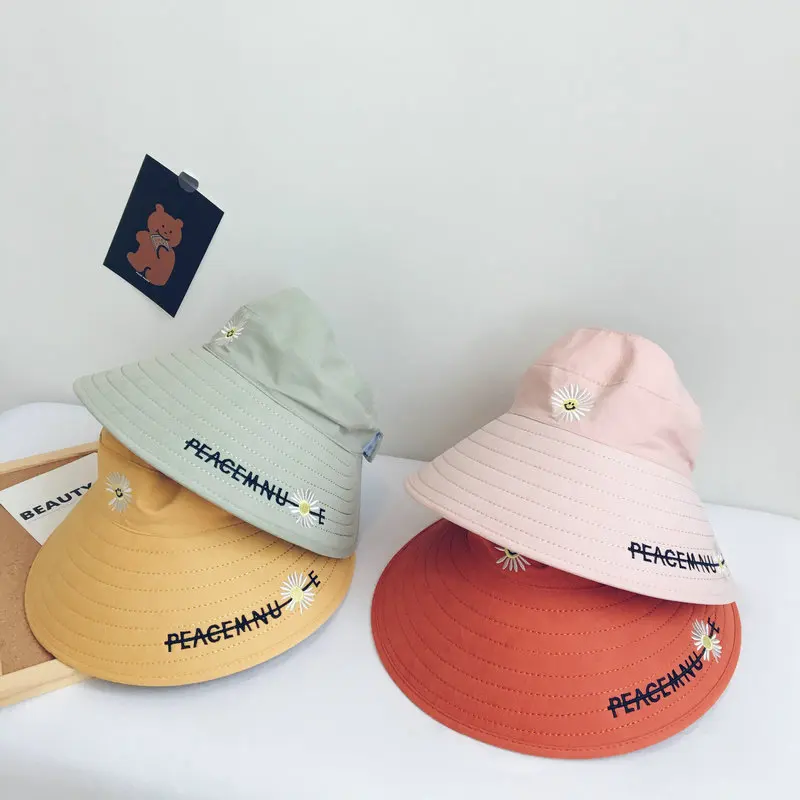 

Шляпа женская с вышивкой ромашки, стильная простая большая Панама от солнца с широкими полями, с надписью «Маргаритка»