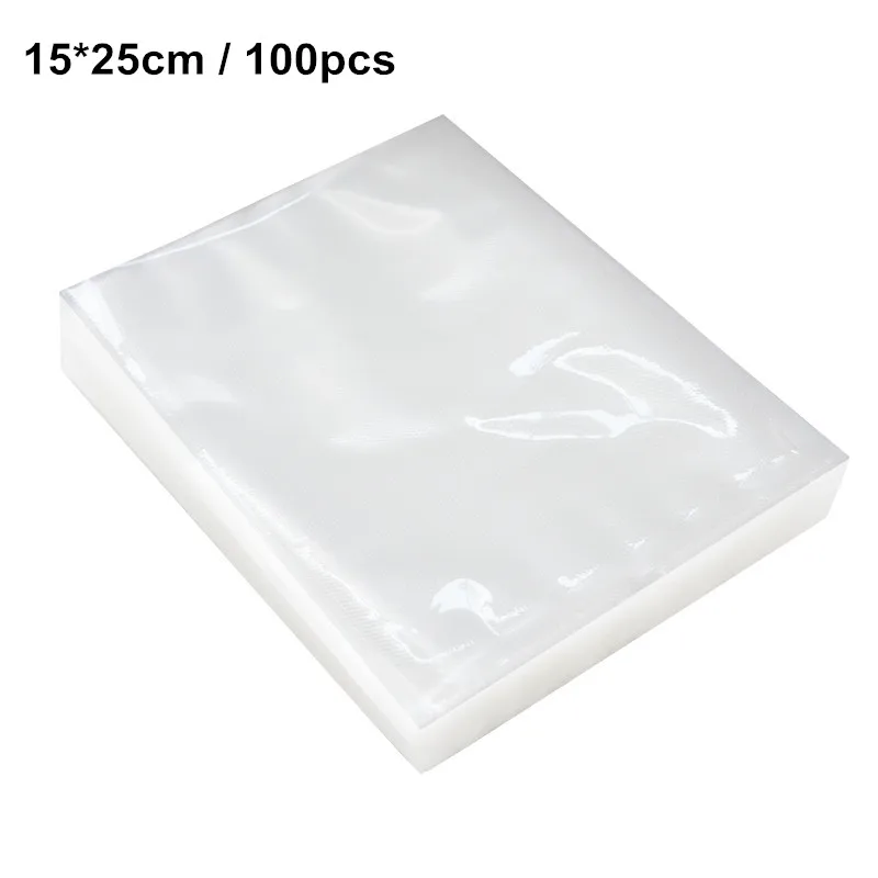 15x25cm 100pcs Tintonlife 100 шт./лот вакуумные пакеты для пищевых продуктов, вакуумная упаковочная машина, мешок для хранения продуктов с пищевым материалом - Цвет: 15x25cm 100pcs