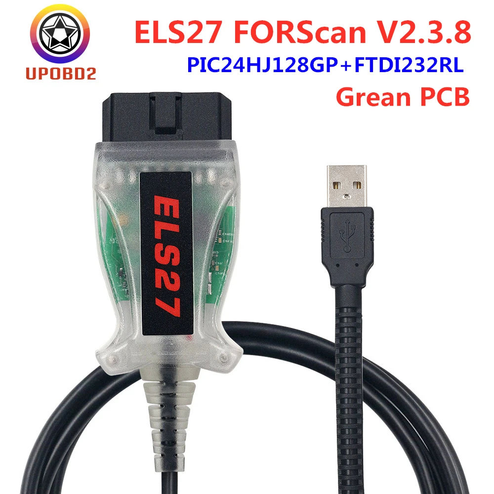 ELS27 FORScan PIC14HJ128GP + FTDI для Ford OBD2 диагностический инструмент Многоязычный ELS 27 ELM327 J2534