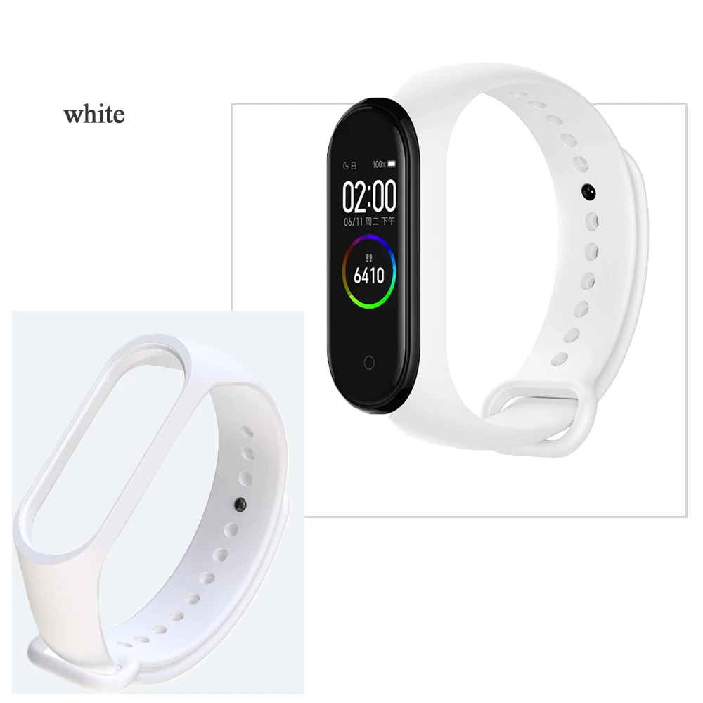 Mi Band 4 ремешок Цветной силиконовый браслет для Mi Band 4 3 ремешок для Mi Band 4 NFC Сменные аксессуары