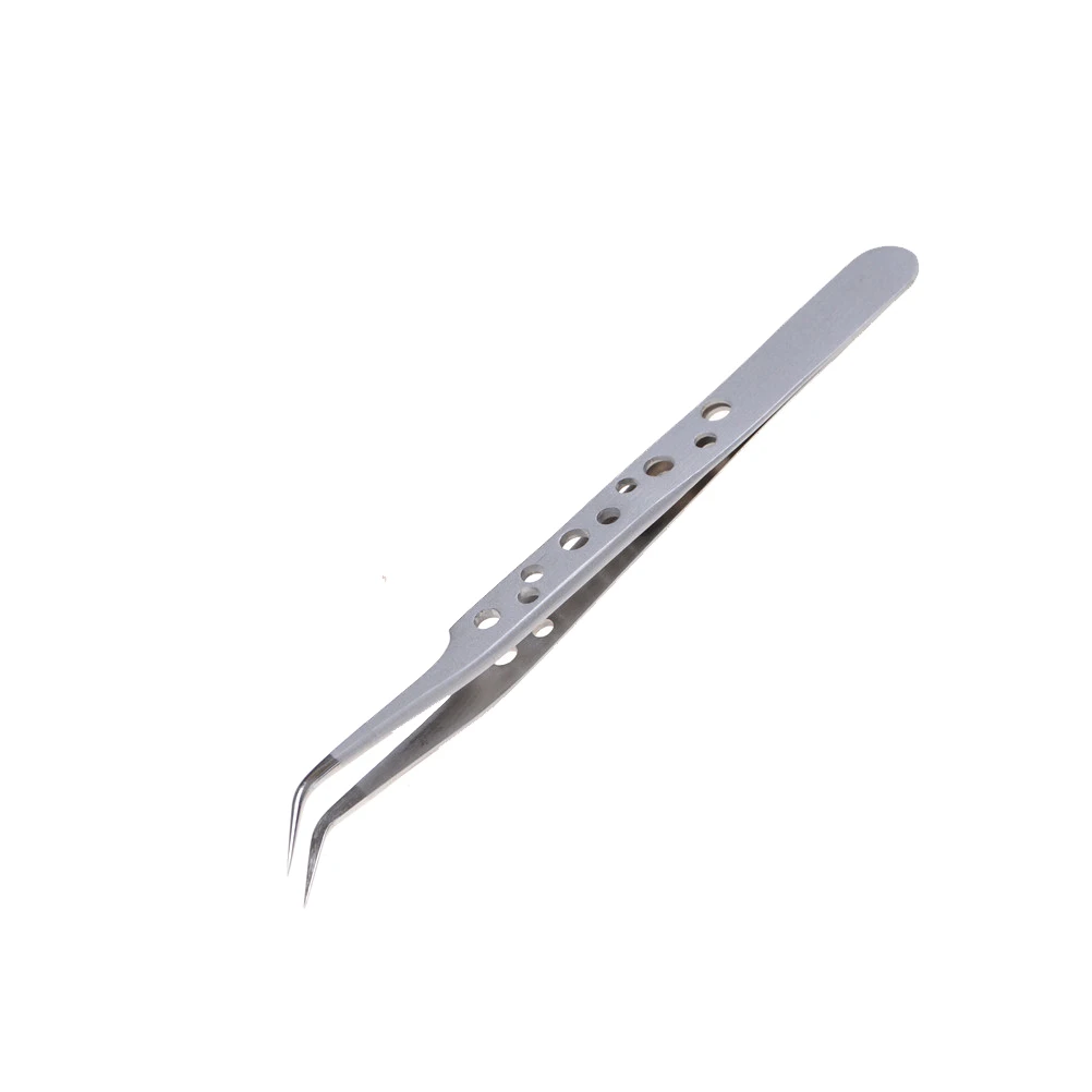 

Electronic Tweezers Stainless Steel Precision Straight Curved Tweezers for Mobile Phone Repair Tools 2 Style Hand Tools 1pcs