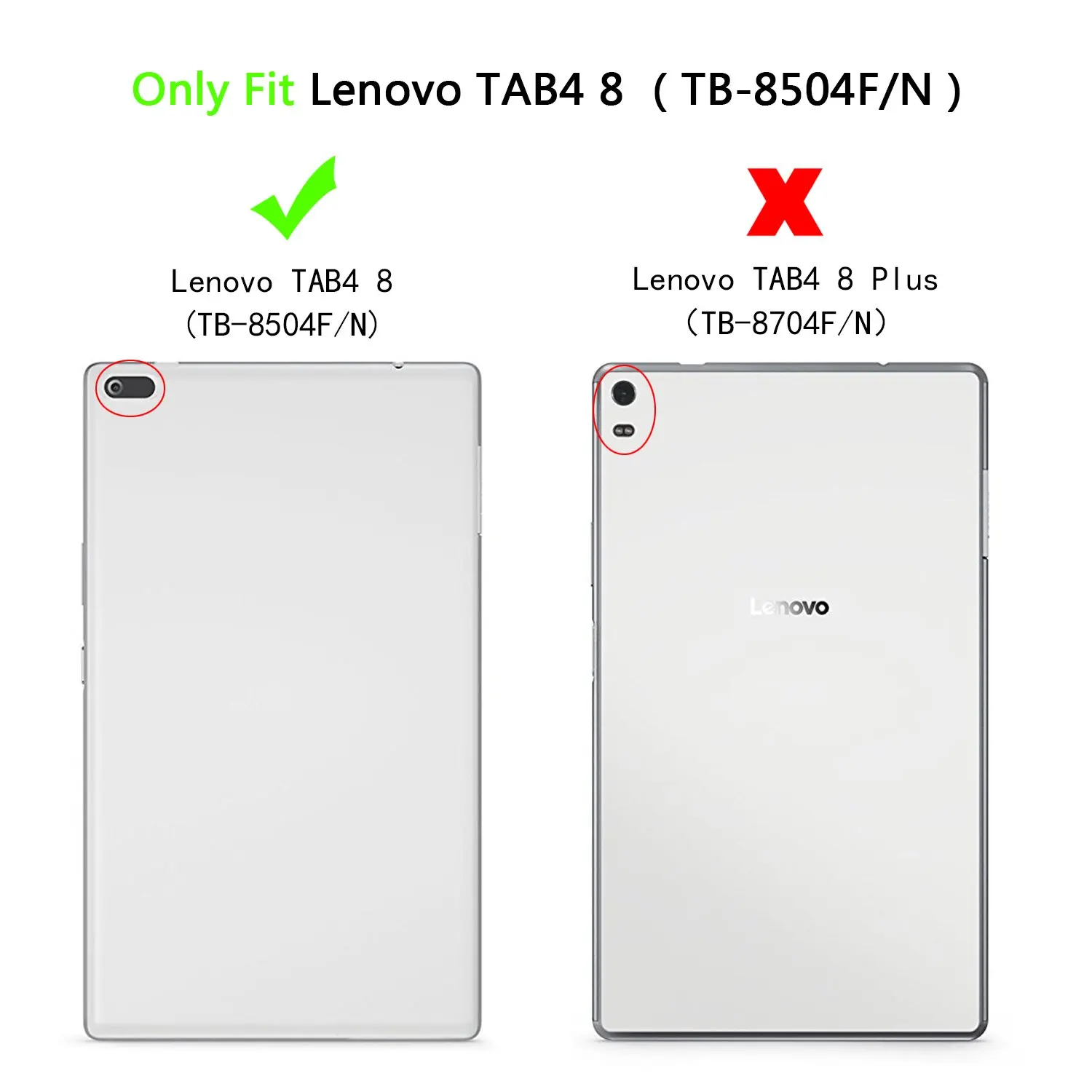 Тонкий складной флип-чехол из искусственной кожи с подставкой для Lenovo Tab 4 8 0 ТБ 8504