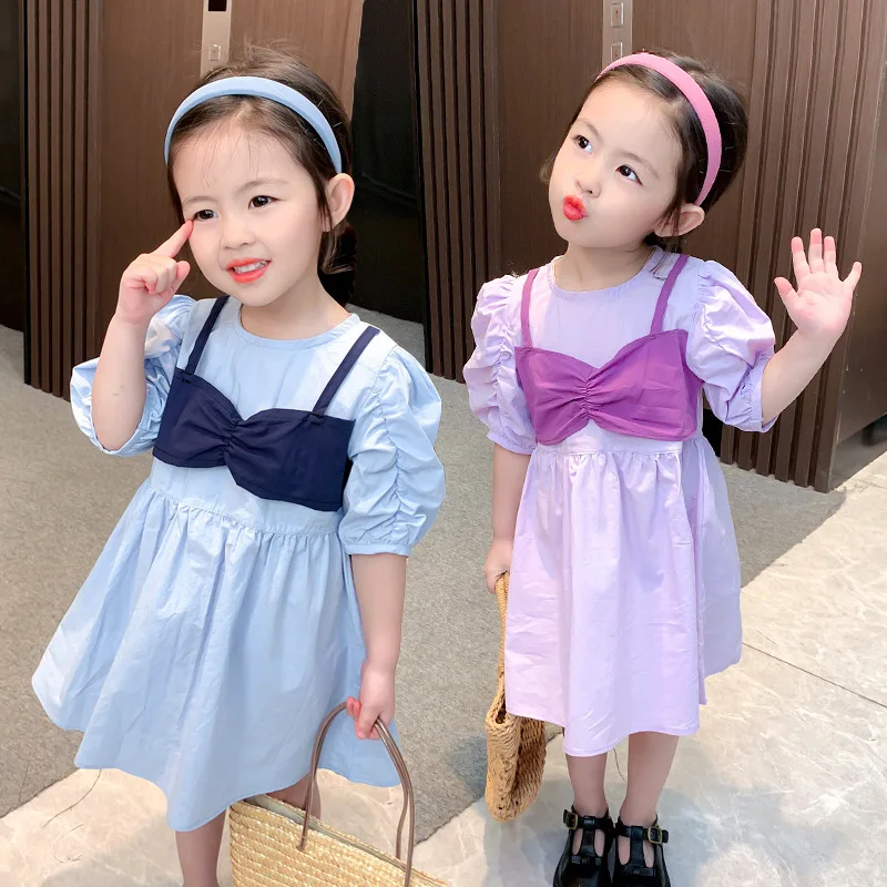 

Baby dress children summer princess dress with short sleeves