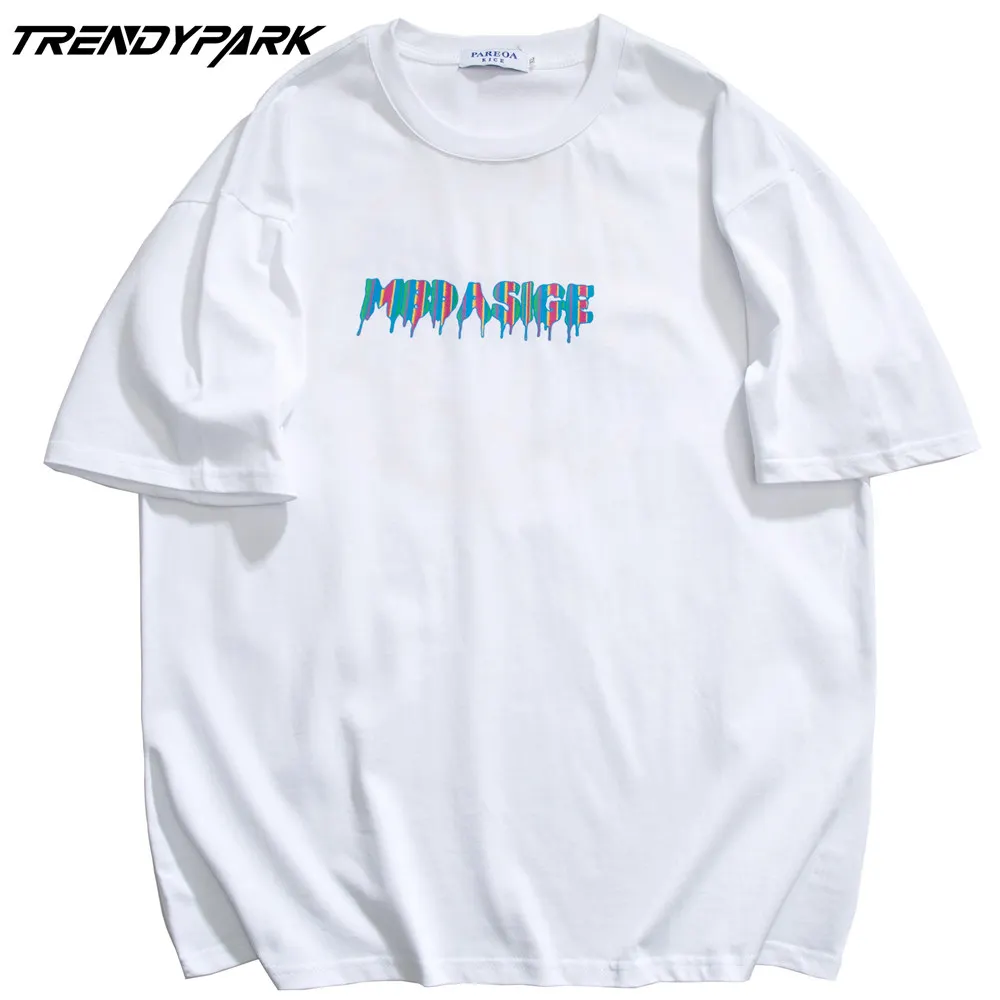 

Men's T-shirt 2021 New Summer Short Sleeve Printed Tee Hip Hop Oversized Cotton Casual Harajuku Streetwear Top Tshirts Clothing