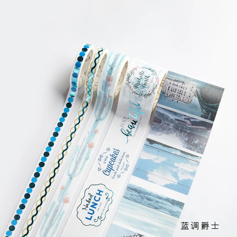 5 шт./компл. декоративные Ретро Божественная японский золото лента Washi Винтаж Washitape клей набор наклейки стационарный Бумага Скрапбукинг - Цвет: 6