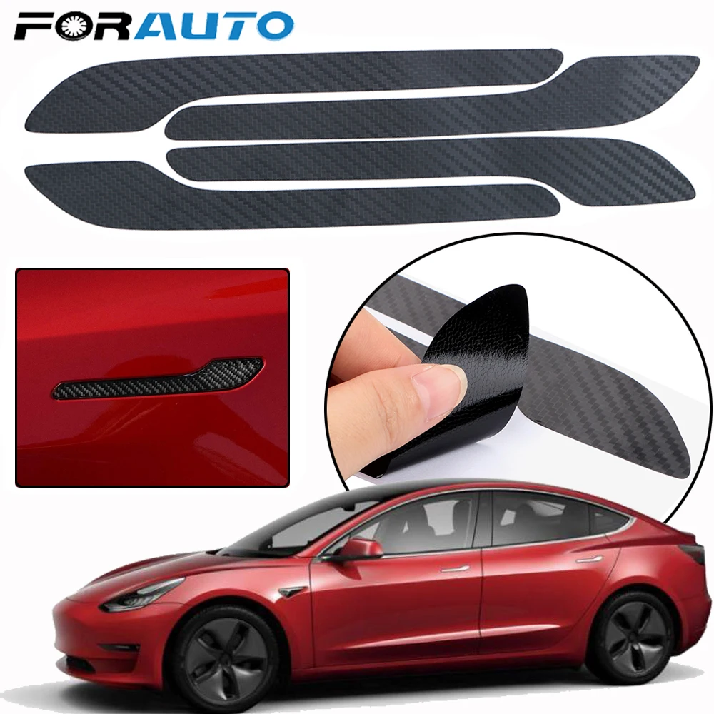 FORAUTO 4 шт./компл. защитные наклейки наклейка на дверную ручку автомобиля