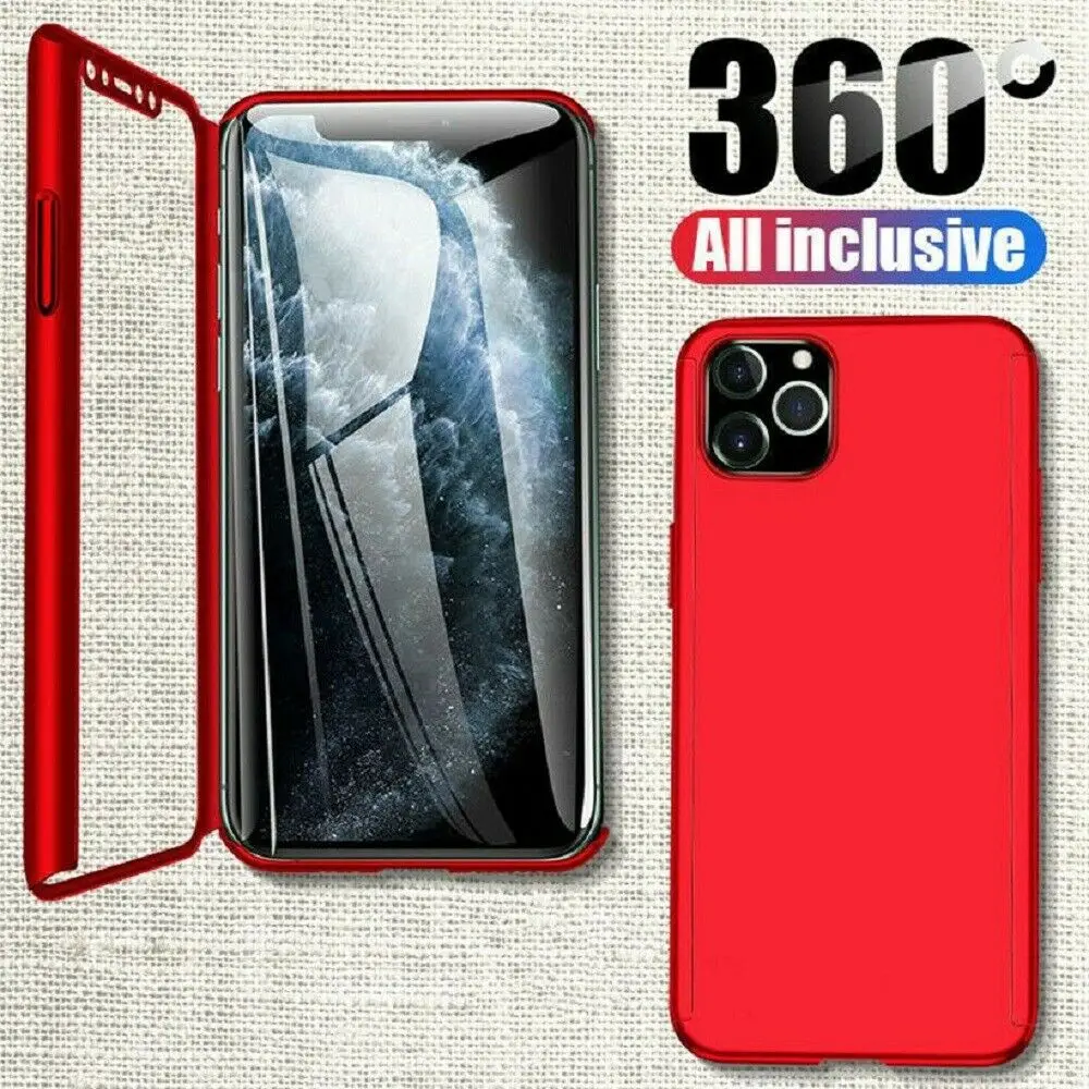 360 Жесткий чехол из закаленного стекла для iphone 11 Pro MAX XR XS X SE 5 5S 6 6S 7 8 Plus телефона| |
