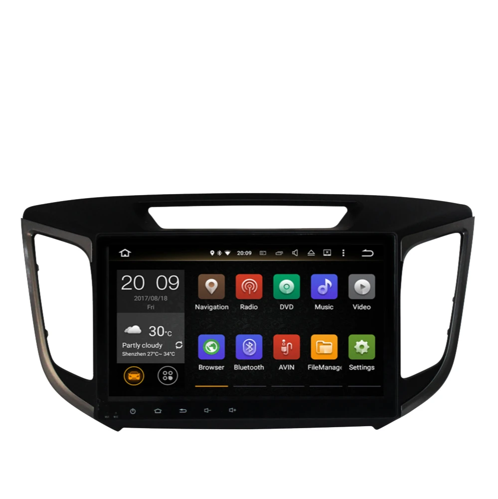 Восьмиядерный Автомобильный GPS-навигатор Android 10 0 для Hyundai Creta IX25 2014-2016