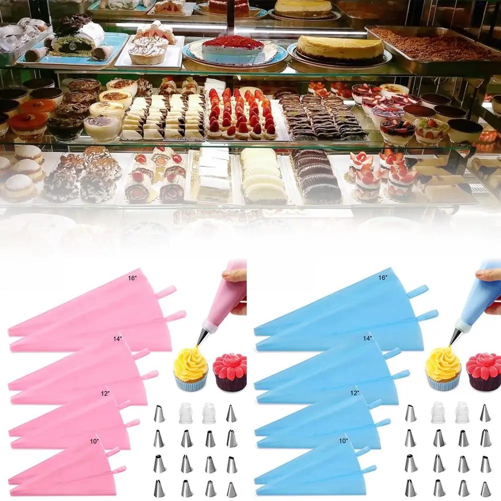 24 шт./компл. декоративные наконечники силиконовый цветок мешок торт Цветочные