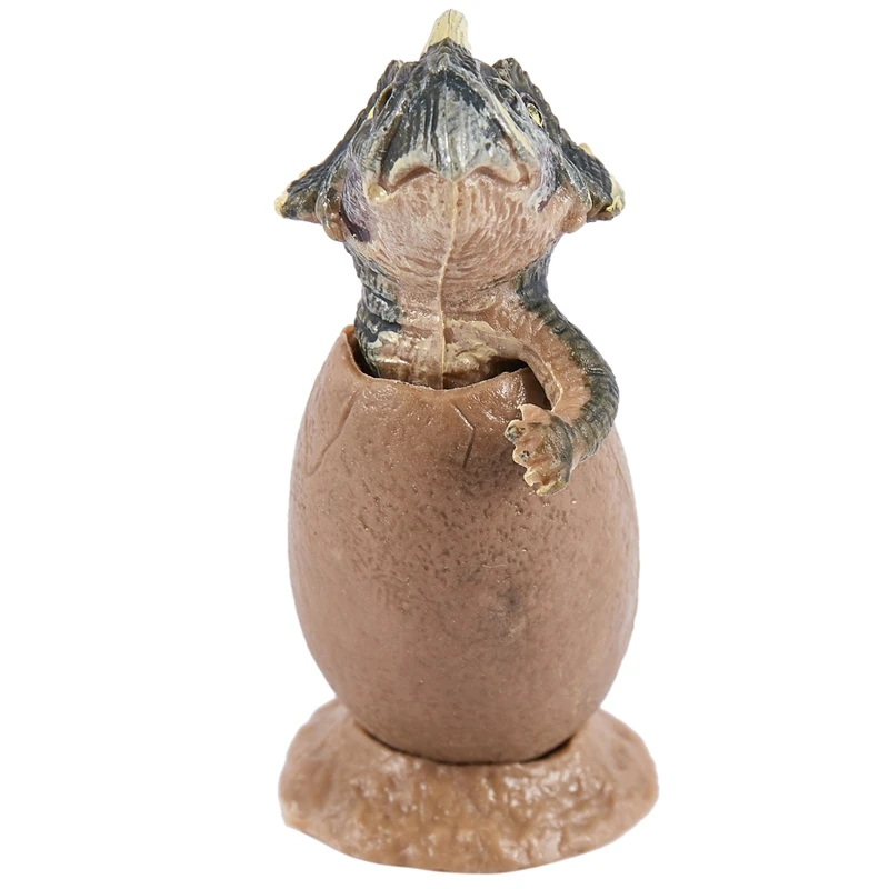 

3Pcs Dinosaur Handmade Vivid Display Model Half Hatched Dinosaur Egg Model With Pedestal