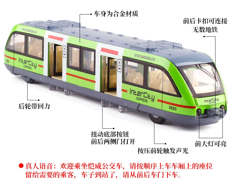 Сплав моделирование метро звук светильник возврата силы Водонепроницаемая