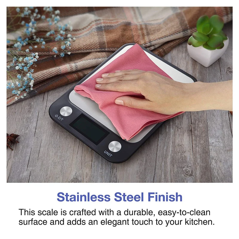 

Digital Food Kitchen Scale,Weight Grams Oz Electronic Kitchen Scale for Baking & Cooking, Max 11Lbs/5Kg Precise Scale