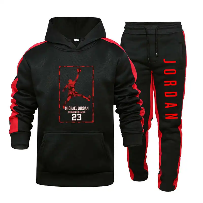 

2021 high quality fitness men's Hoodie running men's Hoodie brand sports 2-piece running men's sports pants