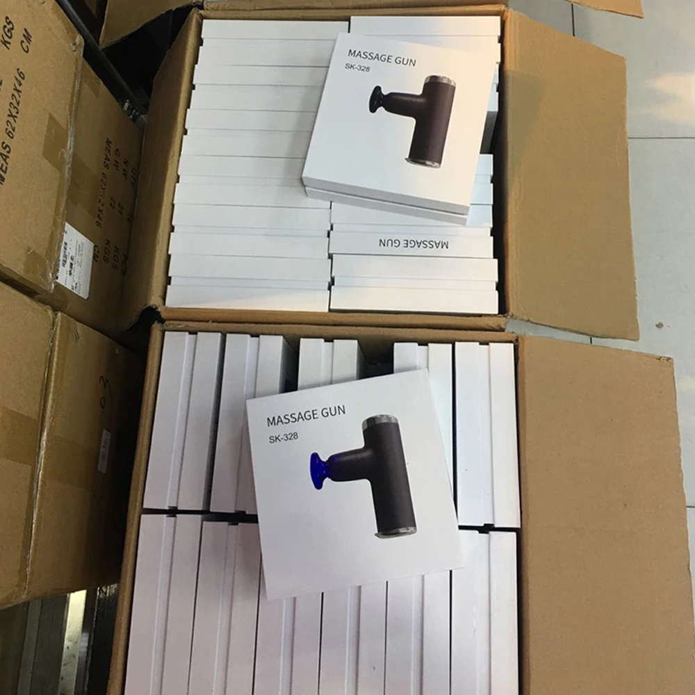 

Mini Portable Fascia Gun Deep Tissue Pain Relief Device 4 Replaceable Massage Heads USB Interface Body Massager