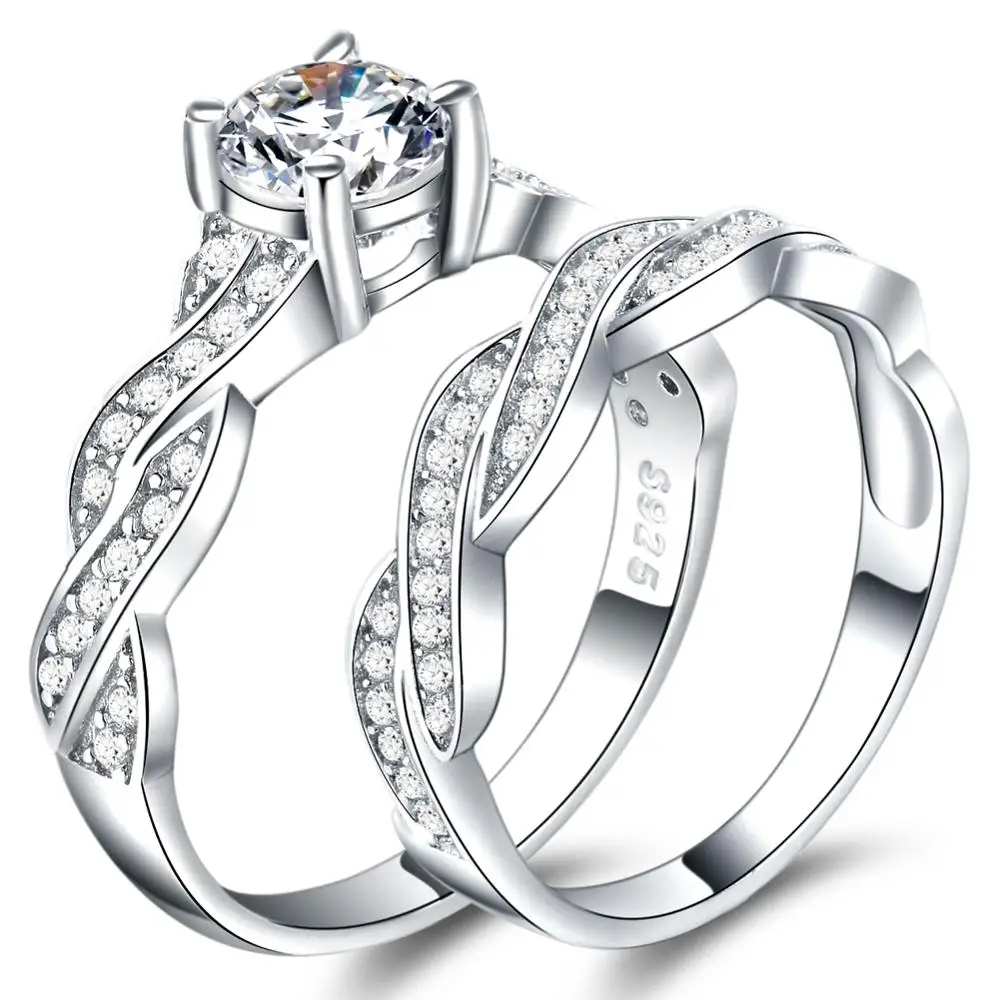 Комплект обручальных колец из серебра 4 12 пробы|wedding engagement ring|ring bandengagement ring |