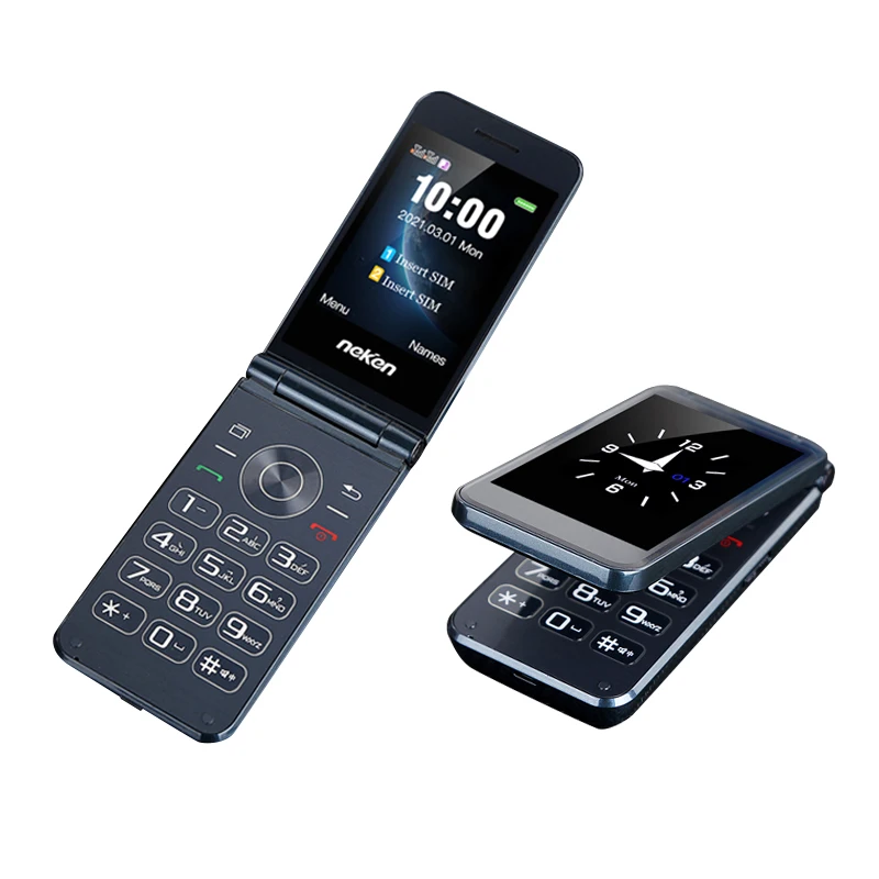 

Unlocked Basic Ederly Cover Cell Phone 2.8" Display Easy Use For Senior Speed Dial Big Icon Large Volume SOS Button Torch