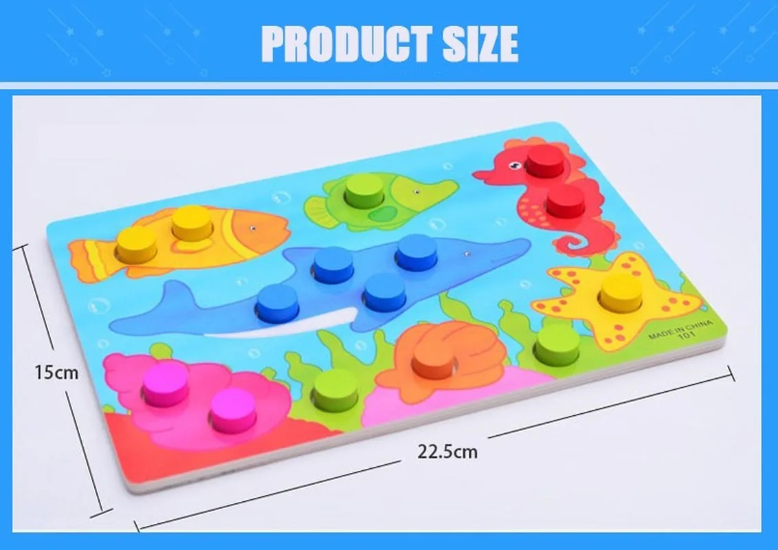 

Color Cognition Board Montessori Educational Toys For Children Wooden Toy Jigsaw Early Learning Color Match Game Kids Baby Toys