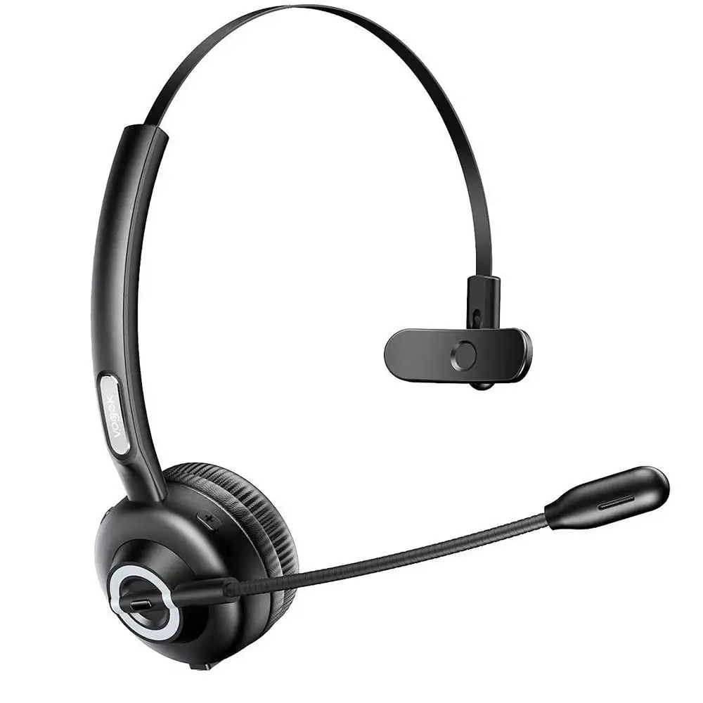 call center mono headset bluetooth skype phone wireless trucker school office business headphones w mic free global shipping