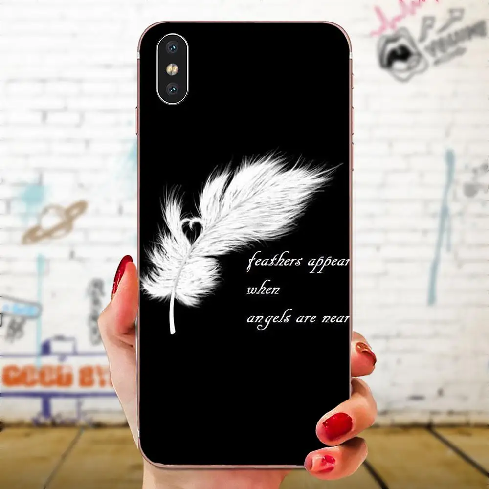 as picture Чехол из ТПУ с принтом «Крыло ангела» для девочек samsung Galaxy Note 5 8 9 S3 S4 S5 S6 S7 S8 S9 S10 5G mini Edge Plus Lite - Цвет: as picture
