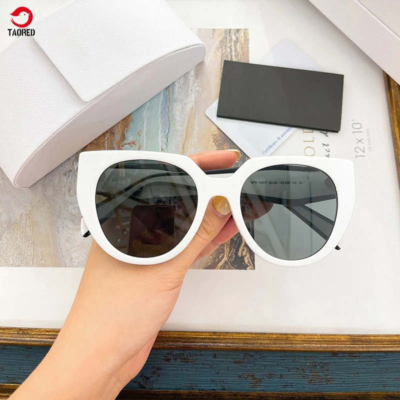 

2022 Italy Luxury Brand Women's Sunglasses Classic Round Frame Vintage Eyewear Designer Female Acetate Trendy Fashion Eyeglasses