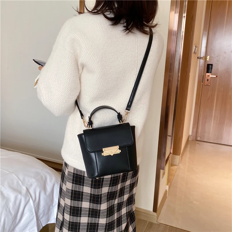 Женские кожаные сумки новинка 2019 простой дизайн высокое качество сумка