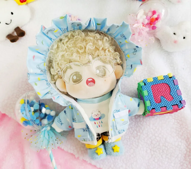 

[MYKPOP]KPOP Doll's Clothes and Accessories: Hooded Jacket for 20cm Doll KPOP Fans Collection SB20092303