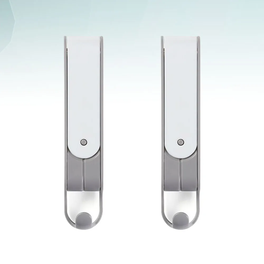 

2Pcs Foldable Clothing Hanger Storage Hook Creative Wall Mounted Domestic Coat Hanger Drying Rack Clothes Rack for Adult Childre
