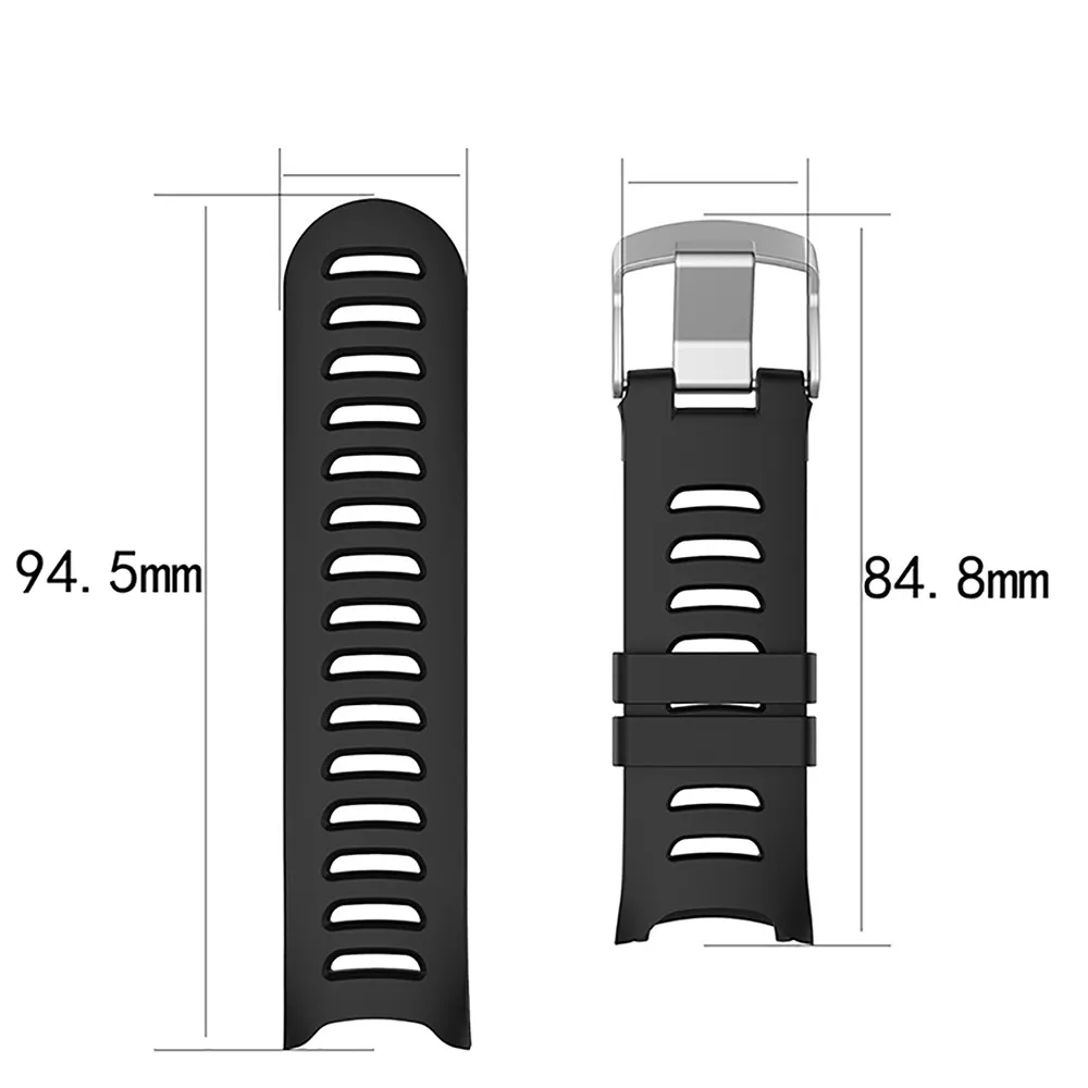 

Silicone Watchband Watch Strap for GarminForerunner610 Smart Watch Replacement Wristband Bracelet for GarminForerunner610