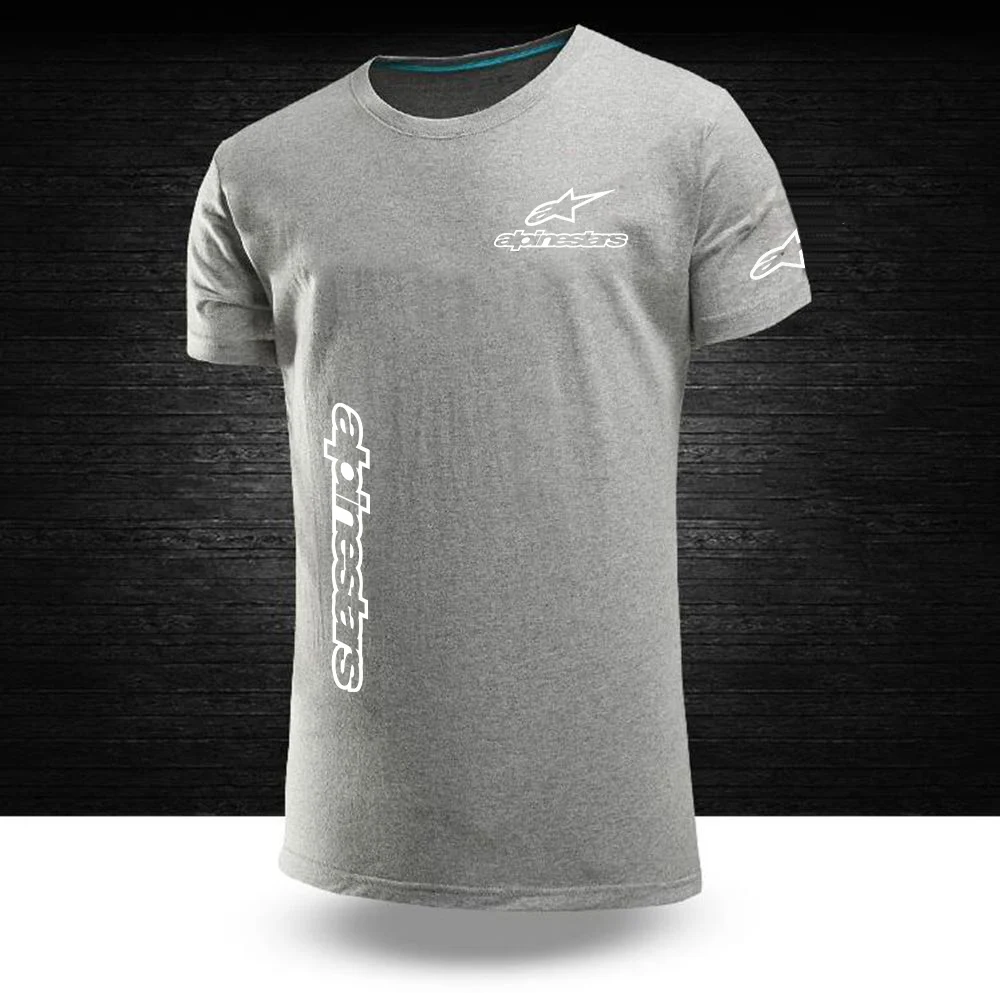 

New Men's T-Shirt Print Alpinestars Men's Summer Sports T-Shirt O collar Casual T-Shirt Breathable Casual T-Shirt Short Sleeve