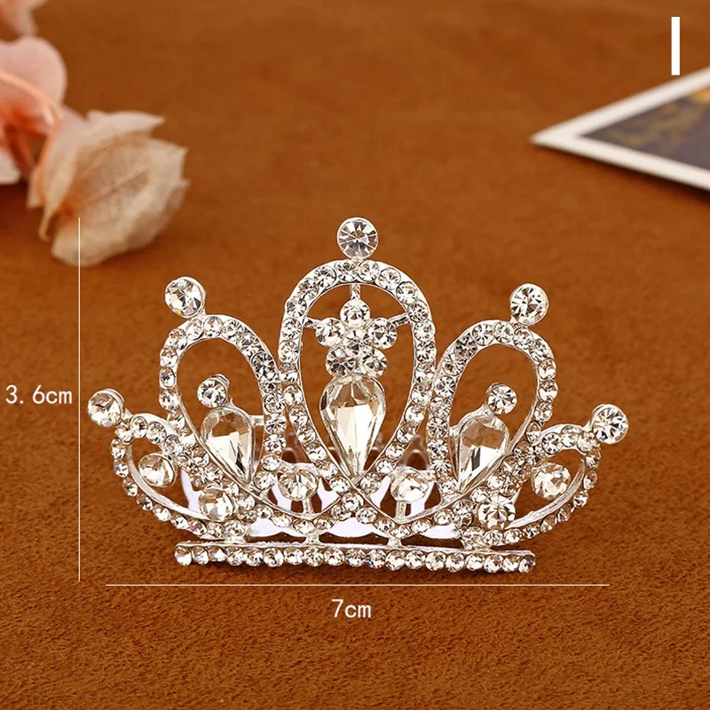 

1PC Wedding Party Hair Jewelry Bridal Accessories Crystal Hair Combs Children's Hair Clips Rhinestone