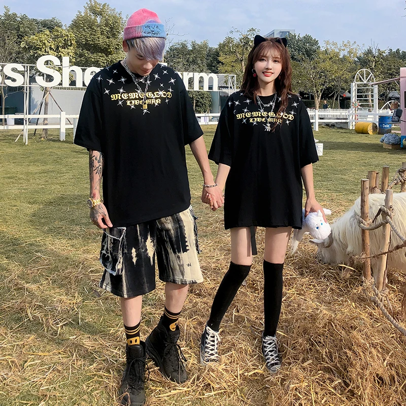 Мужская хлопковая футболка с коротким рукавом модный дизайнерский Топ Harajuku лето