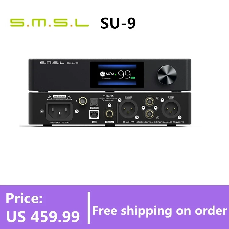 SMSL SU 9 сбалансированный декодер MQA Full 5 0 ES9038 DAC 2nd Gen XMOS DSD512 PCM768kHz/32Bit UAT LDAC USB Bluetooth SH DA