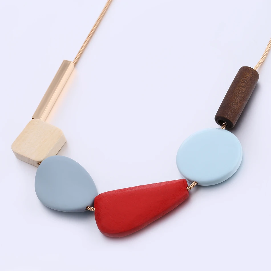 Яркое массивное ожерелье из полимерных бусин женские разноцветные ожерелья и