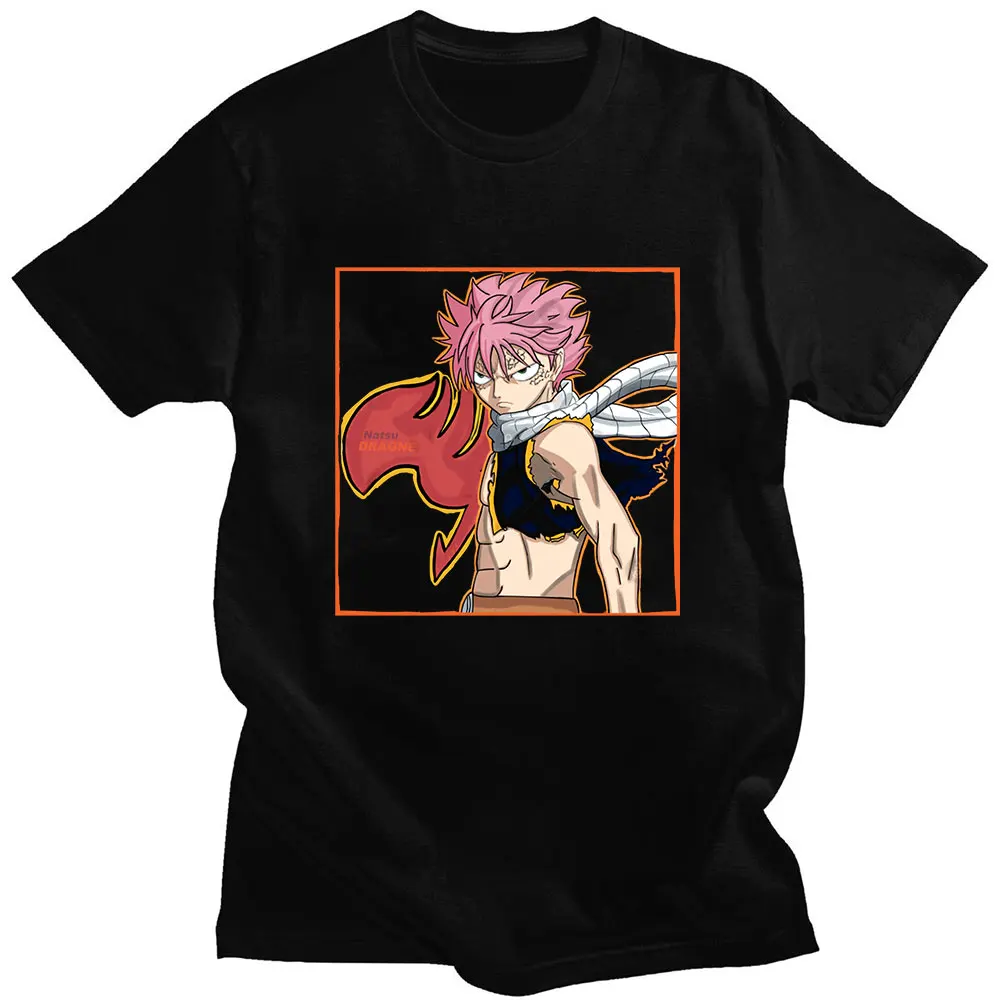 

Fairy Tail Etherious Natsu Dragneel Japan Anime Unisex T Shirt Harajuku Short Sleeve T-Shirt Streetwear Oversized Hip Hop Tops